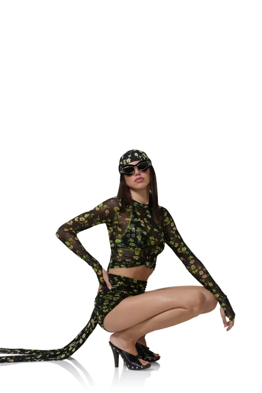 Kaylee Top - Citrus Ditsy sold by AFRM