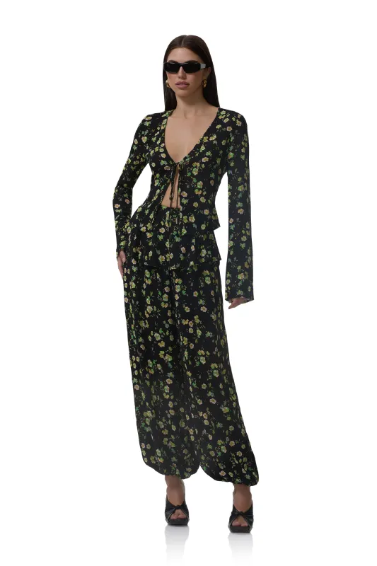 Graciela Pant - Citrus Ditsy sold by AFRM