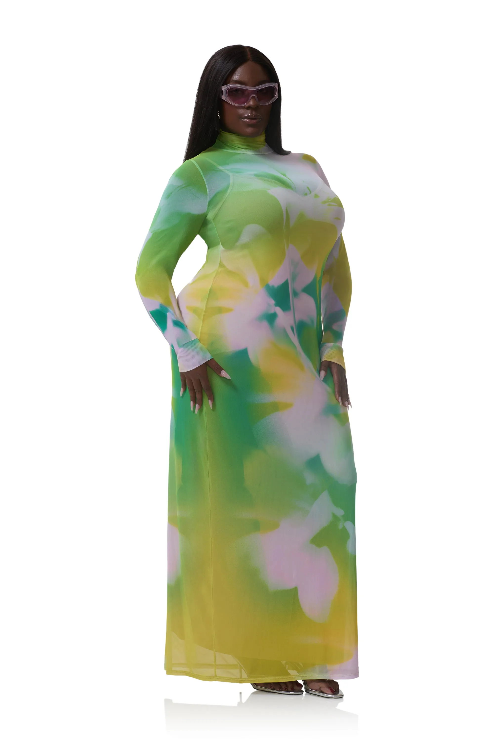 Billie Dress - Sunblur Blossom sold by AFRM product image thumbnail 4