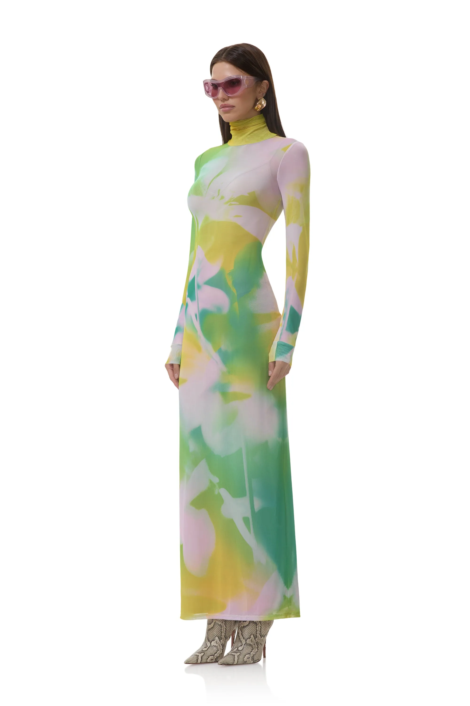 Billie Dress - Sunblur Blossom sold by AFRM product image thumbnail 5