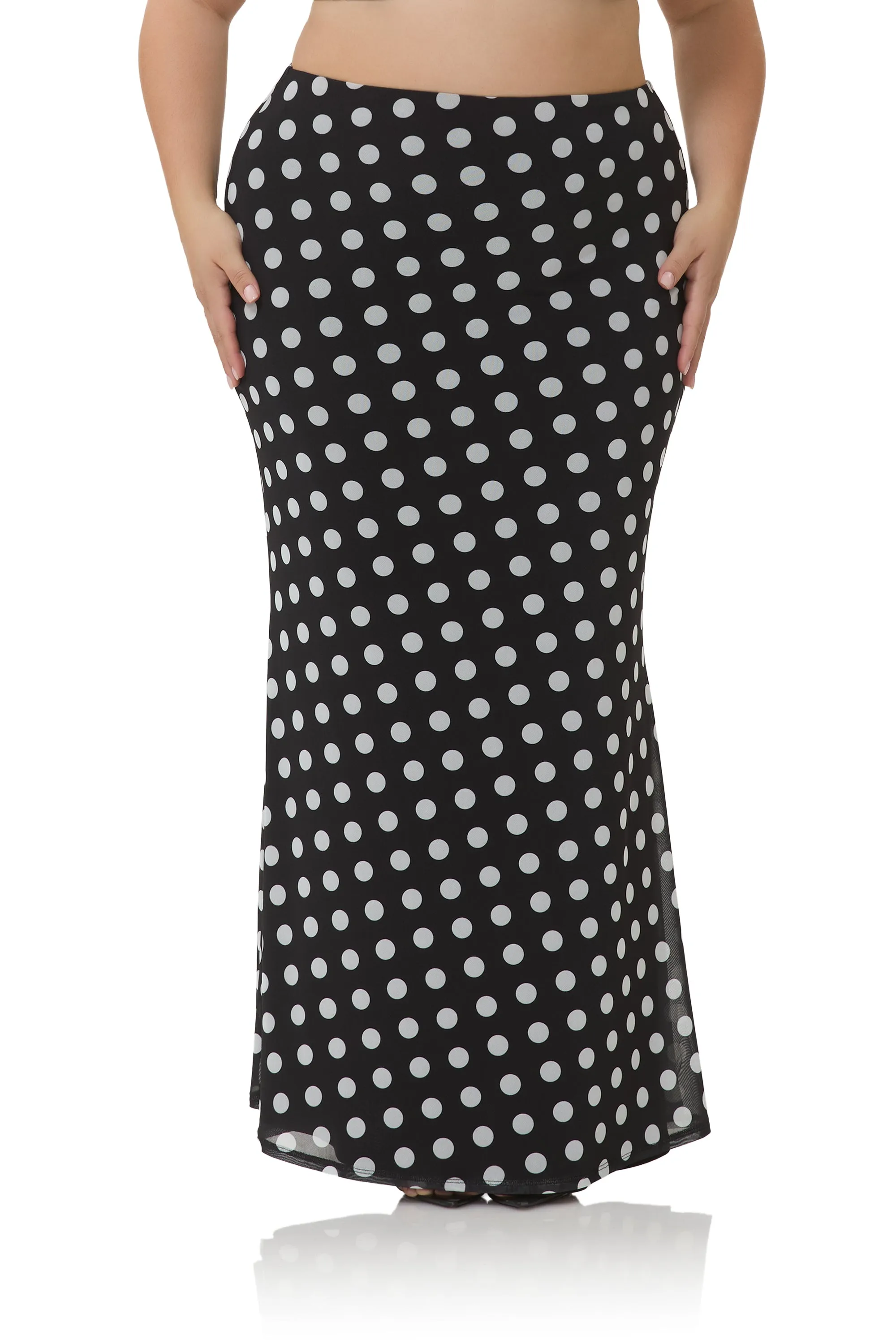 Tegan Skirt - Diagonal Dot sold by AFRM product image thumbnail 4