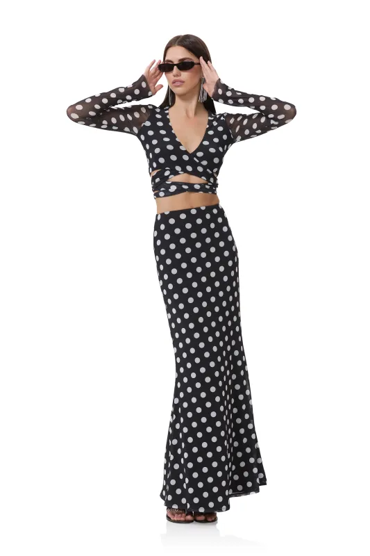 Halsey Top - Diagonal Dot sold by AFRM