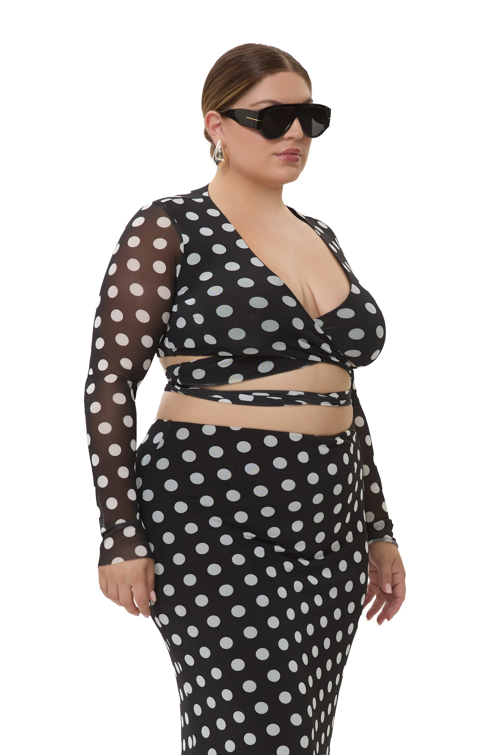 Halsey Top - Diagonal Dot sold by AFRM product image thumbnail 4