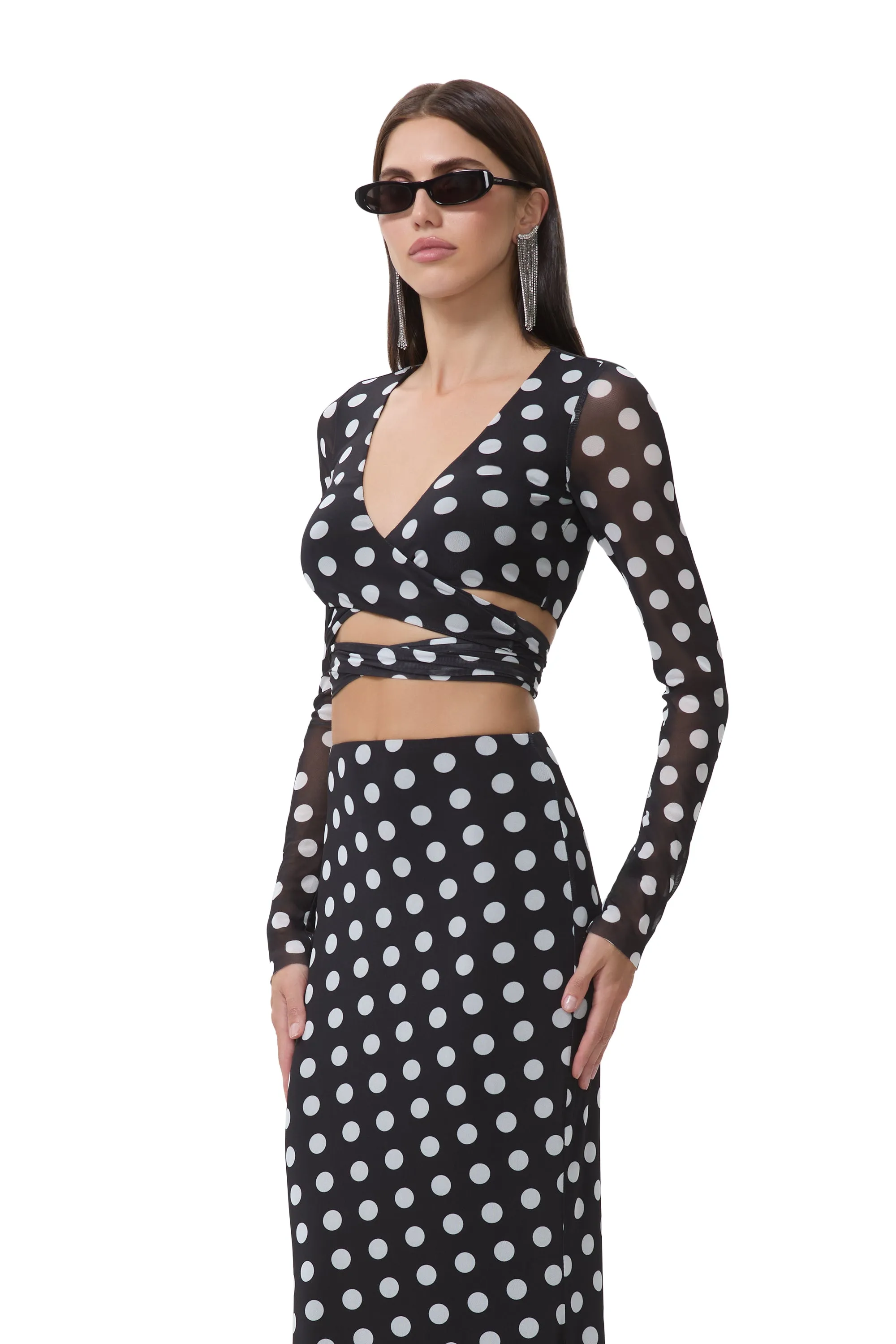 Halsey Top - Diagonal Dot sold by AFRM product image thumbnail 5