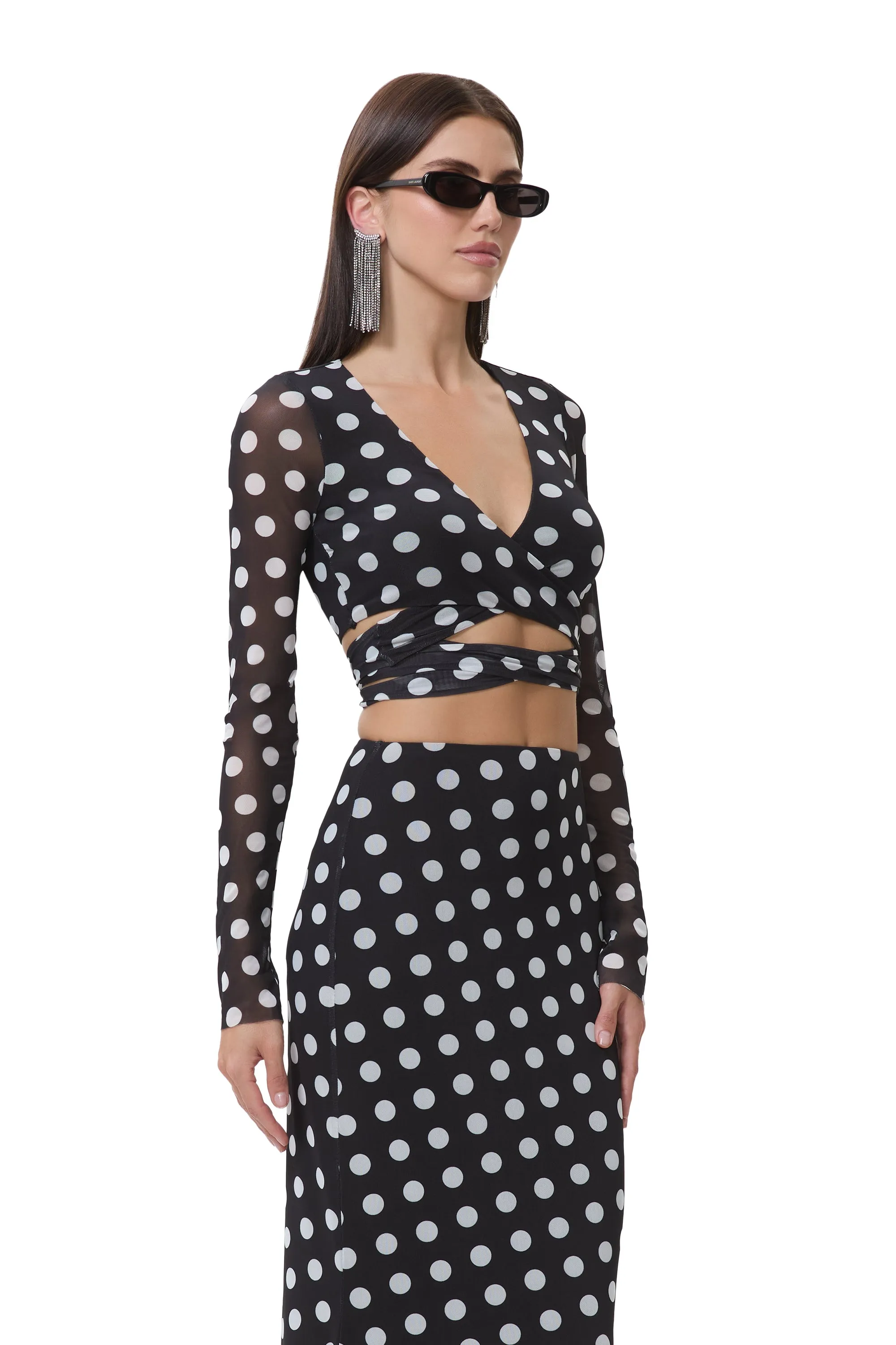 Halsey Top - Diagonal Dot sold by AFRM product image thumbnail 3