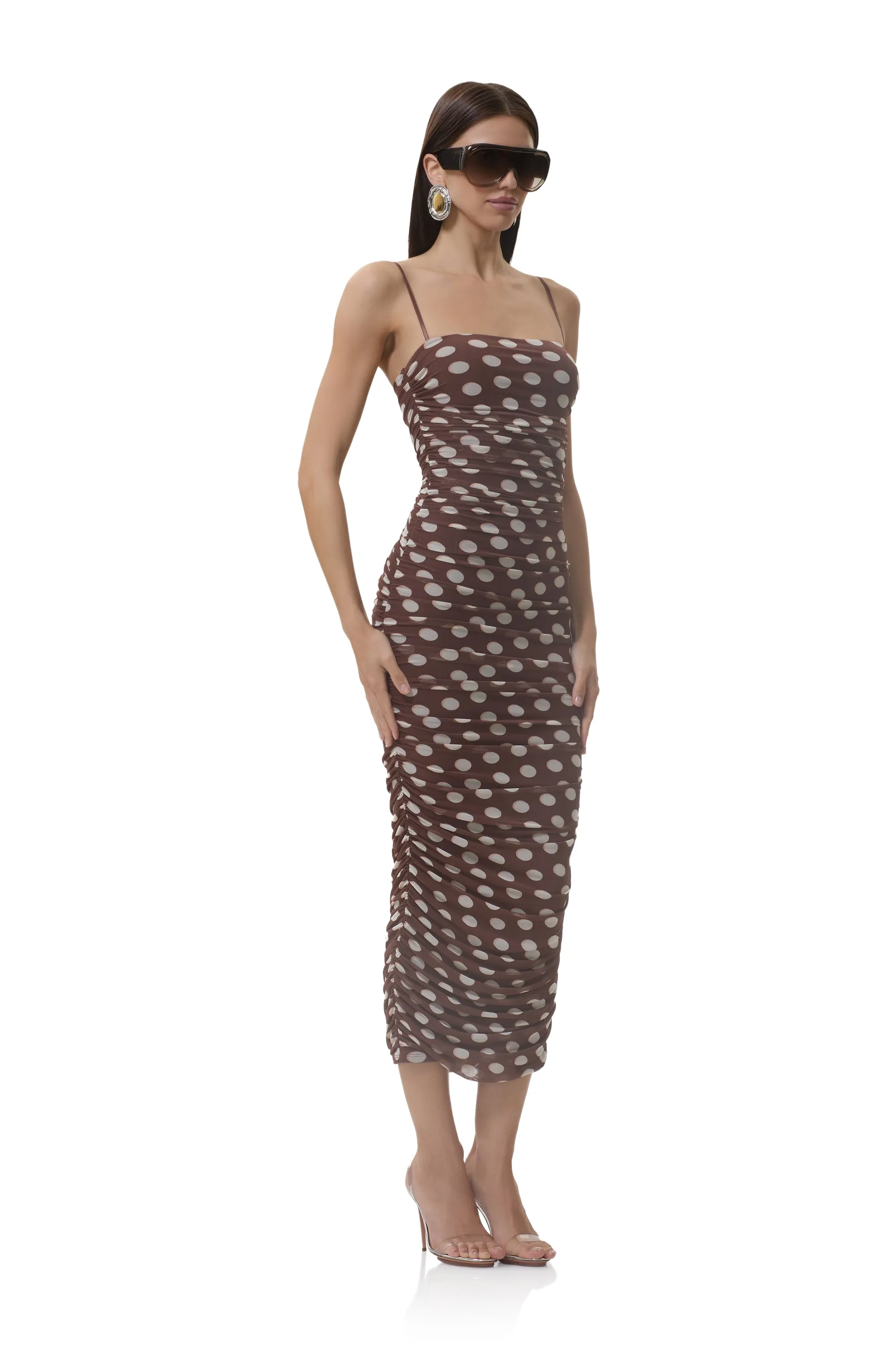 Hazel Dress - Chocolate Halo Dot sold by AFRM product image thumbnail 2