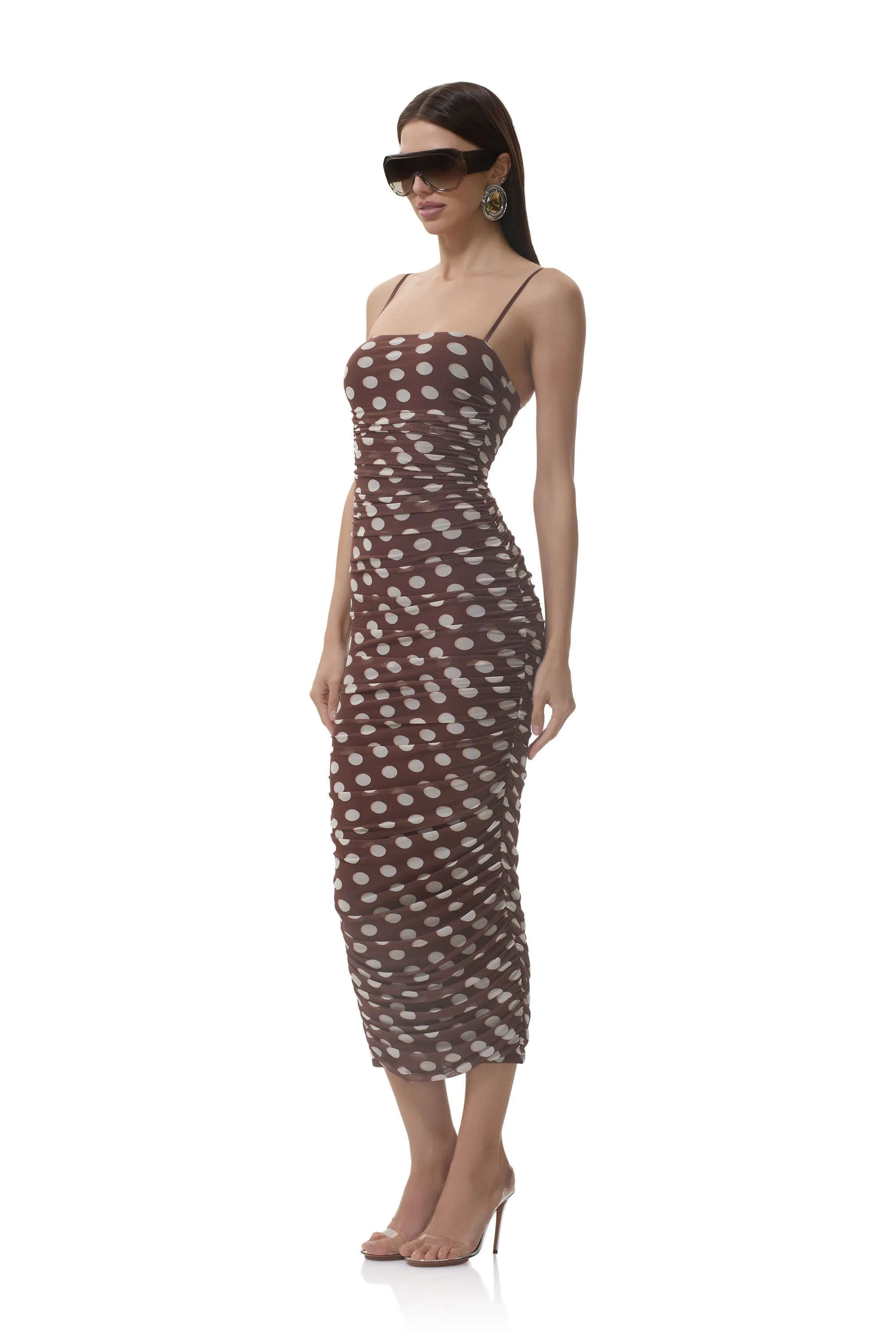 Hazel Dress - Chocolate Halo Dot sold by AFRM product image thumbnail 3