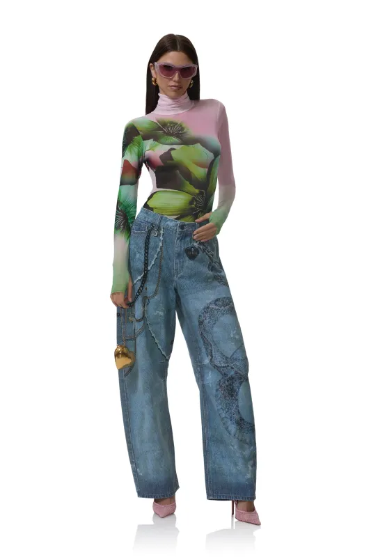 Zadie Top - Ombre Fleur sold by AFRM