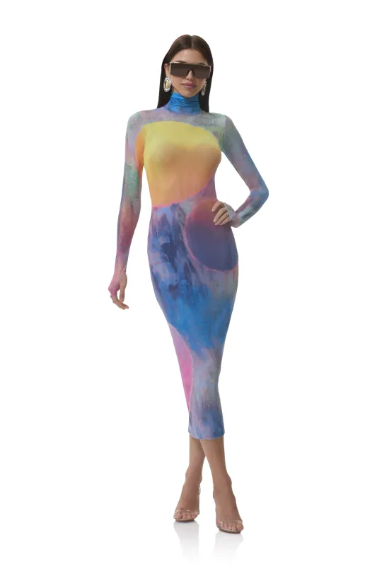 Shailene Dress - Midnight Dot sold by AFRM