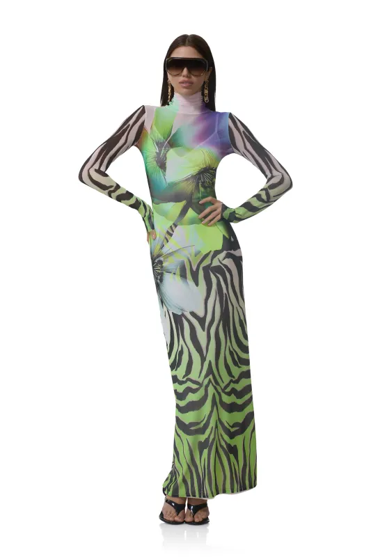 Billie Dress - Zebra Fleur sold by AFRM