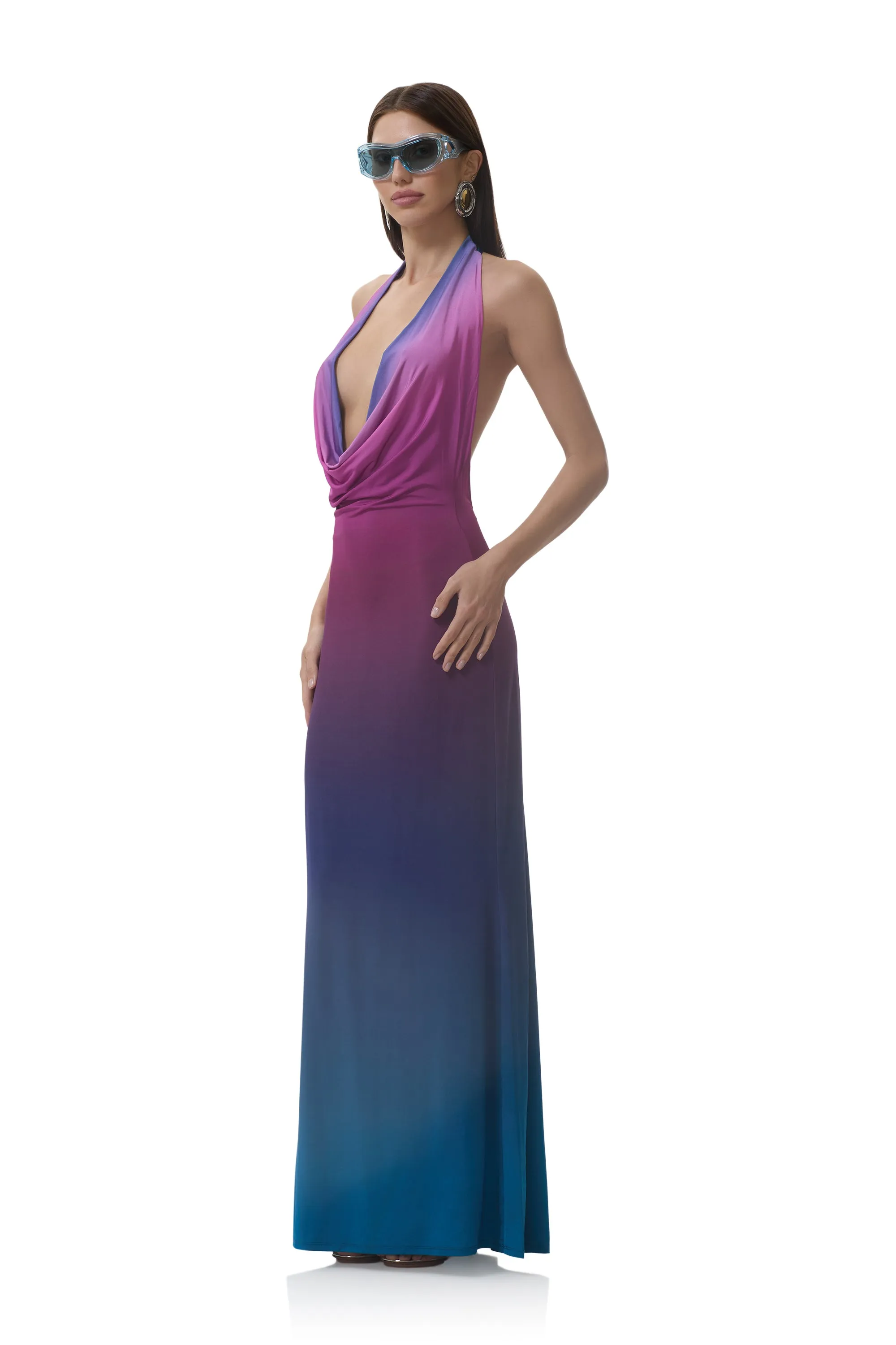 Imade Dress - Midnight Ombre sold by AFRM product image thumbnail 3