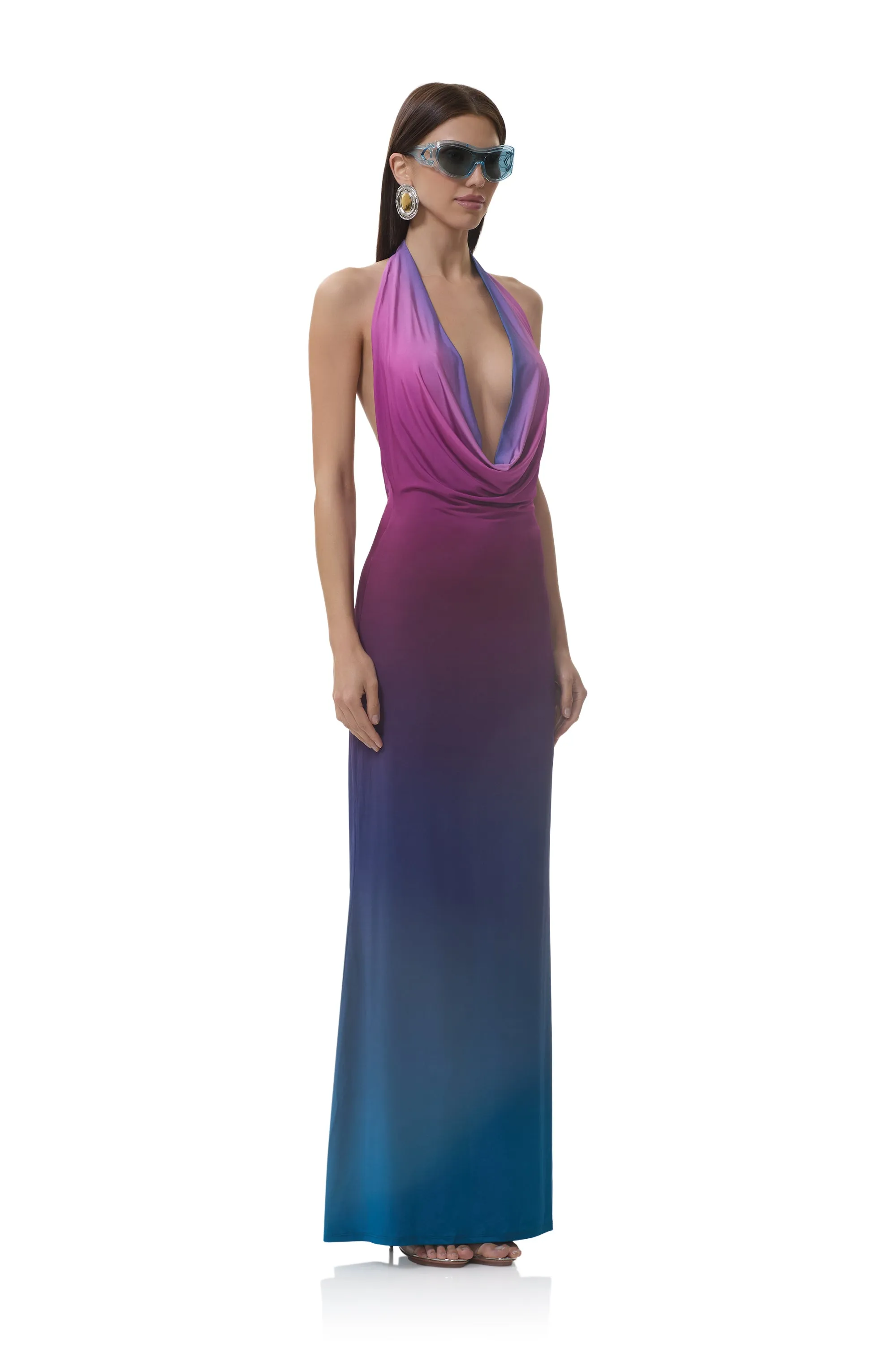 Imade Dress - Midnight Ombre sold by AFRM product image thumbnail 2