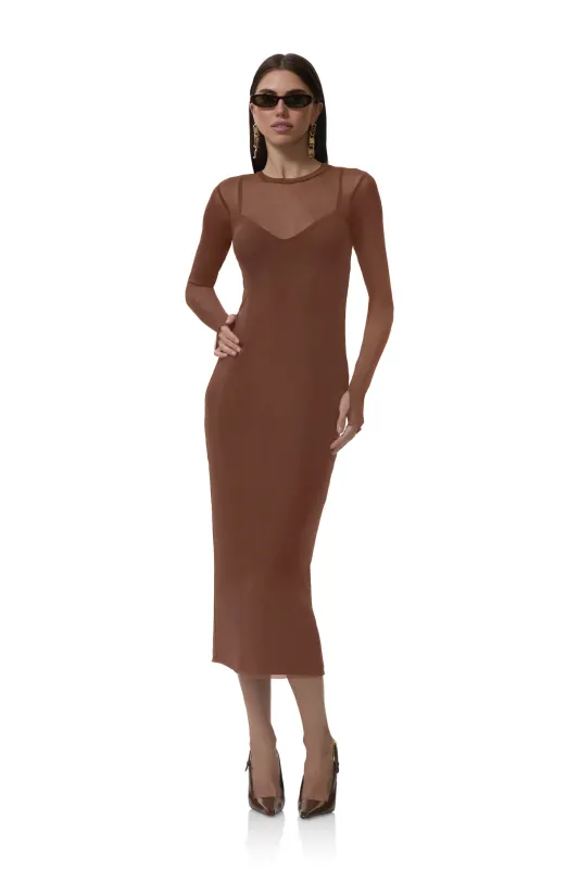 Ashland Dress - Cappuccino made by AFRM