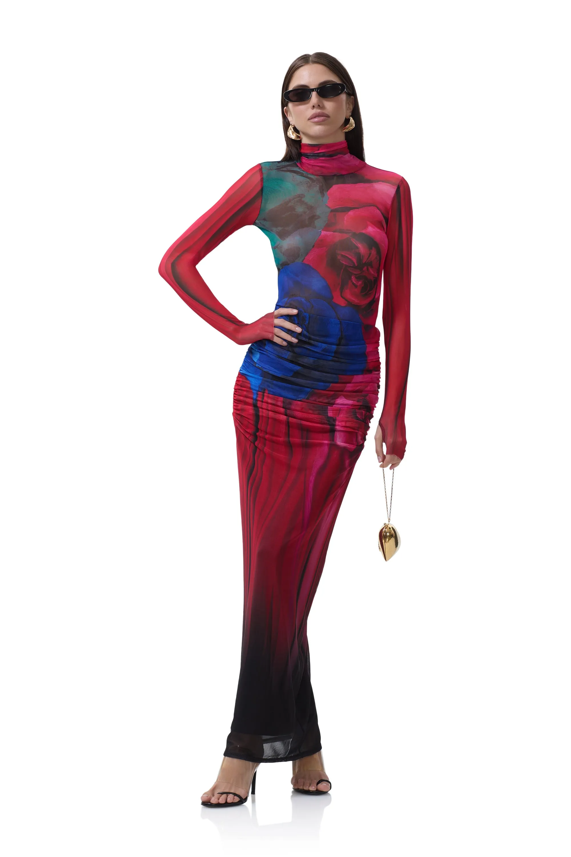 Zadie Top - Multi Blur Rose sold by AFRM