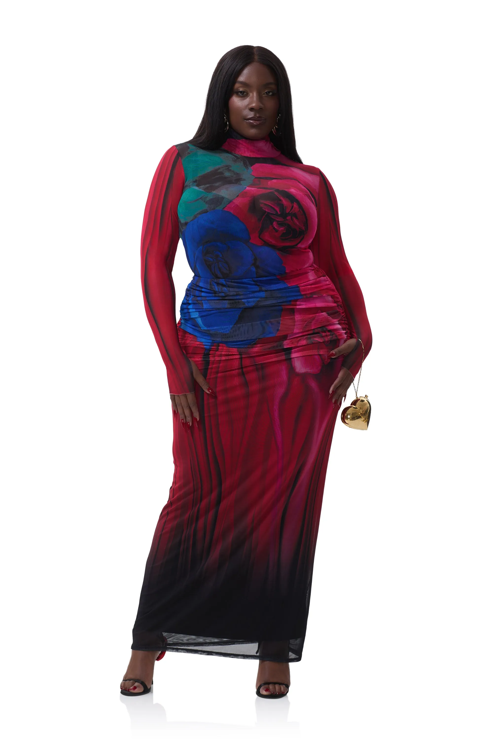 Zadie Top - Multi Blur Rose sold by AFRM product image thumbnail 2