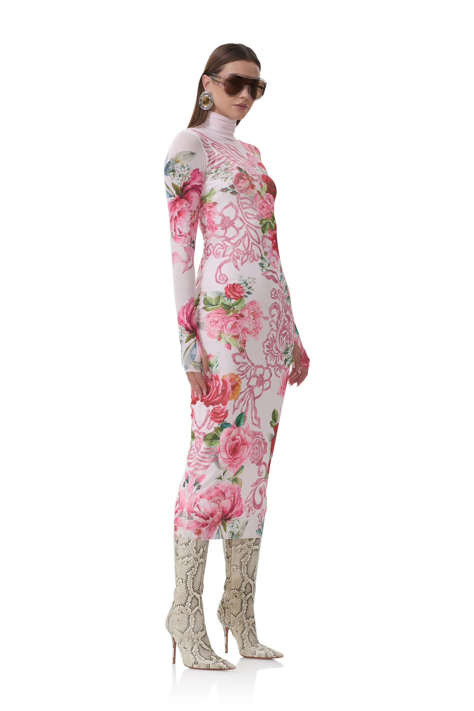 Shailene Dress - Wing Rose sold by AFRM product image thumbnail 5