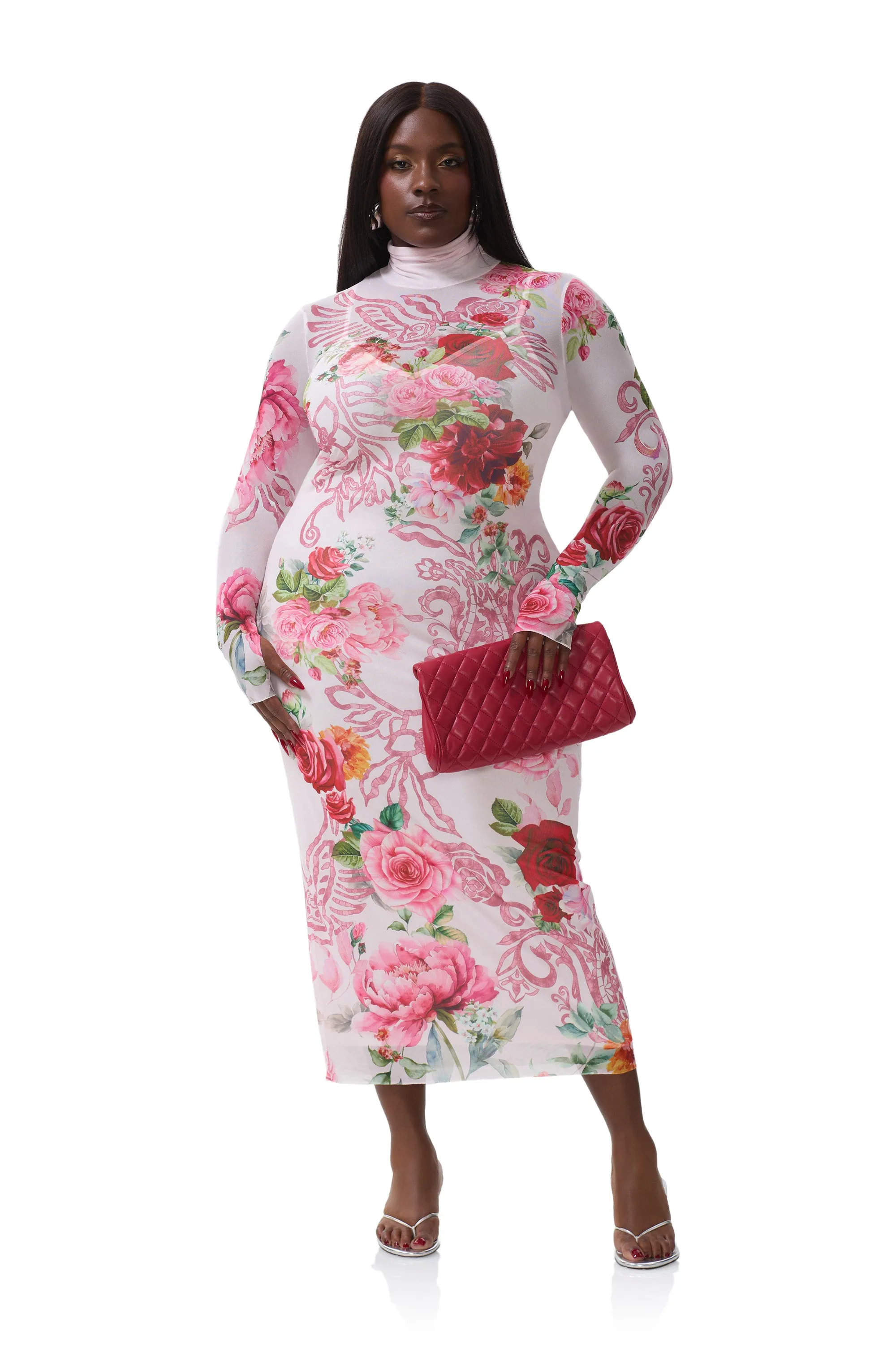 Shailene Dress - Wing Rose sold by AFRM product image thumbnail 2