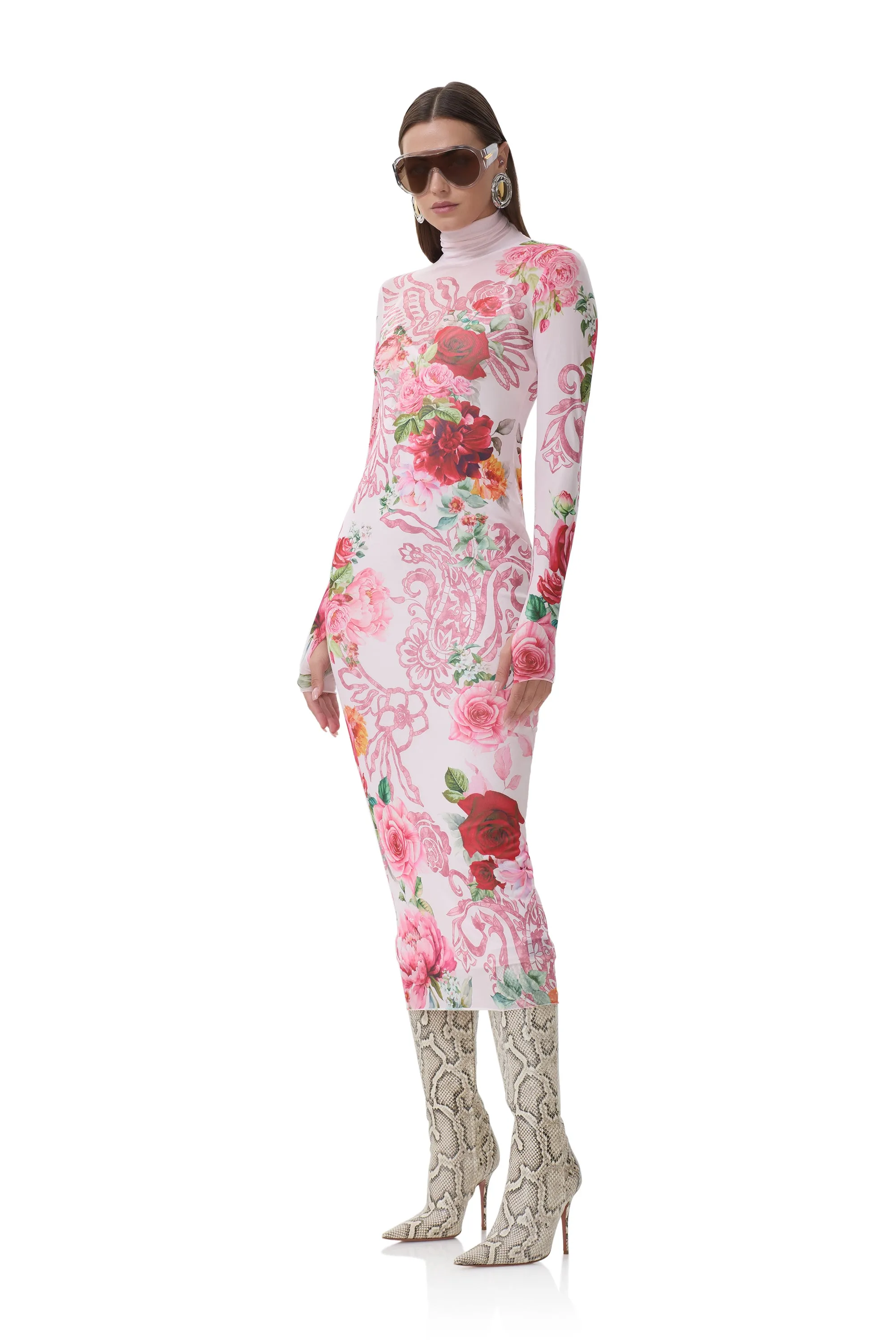 Shailene Dress - Wing Rose sold by AFRM product image thumbnail 3
