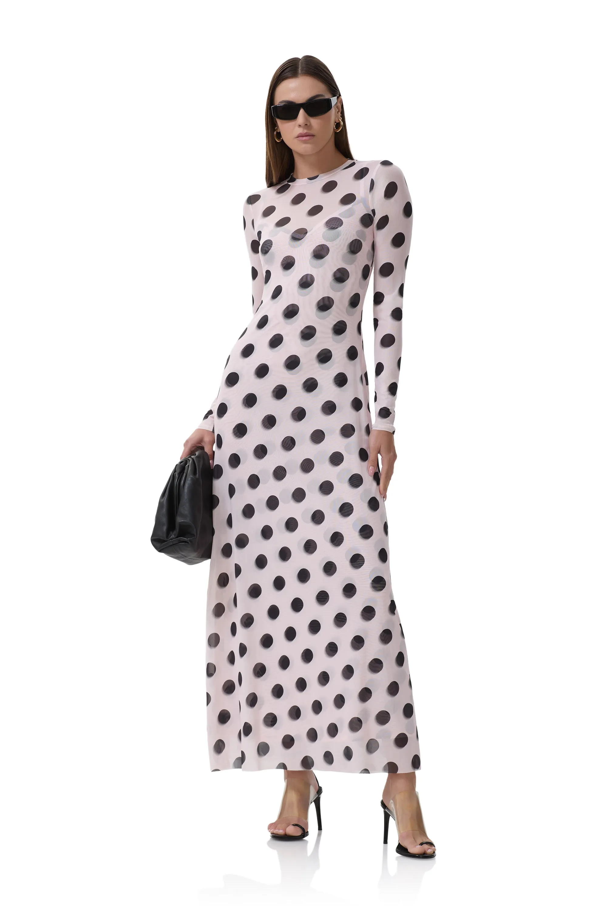 Paola Dress - Rose Blur Dot sold by AFRM