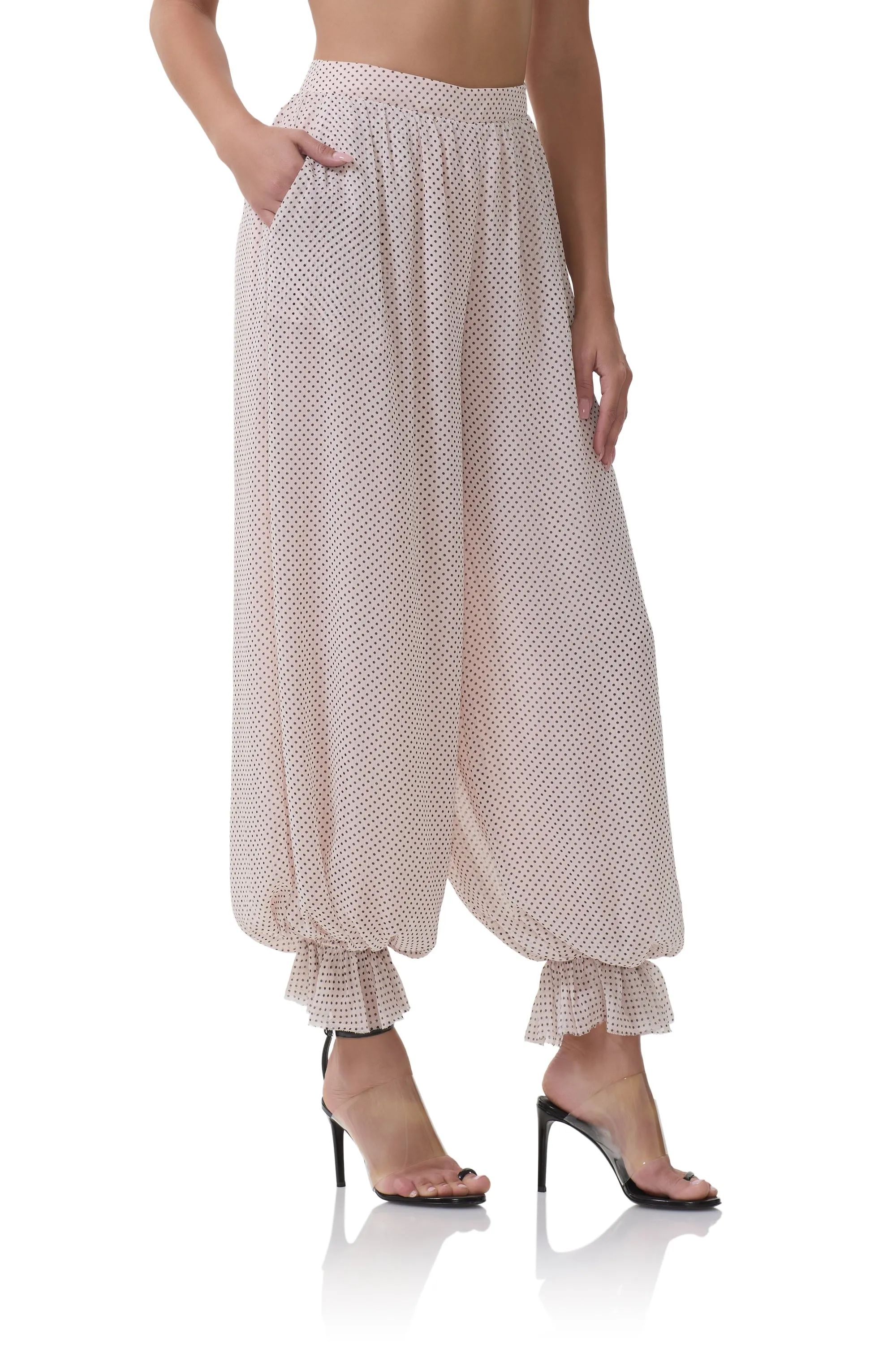 James Pant - Mauve Pin Dot sold by AFRM product image thumbnail 3