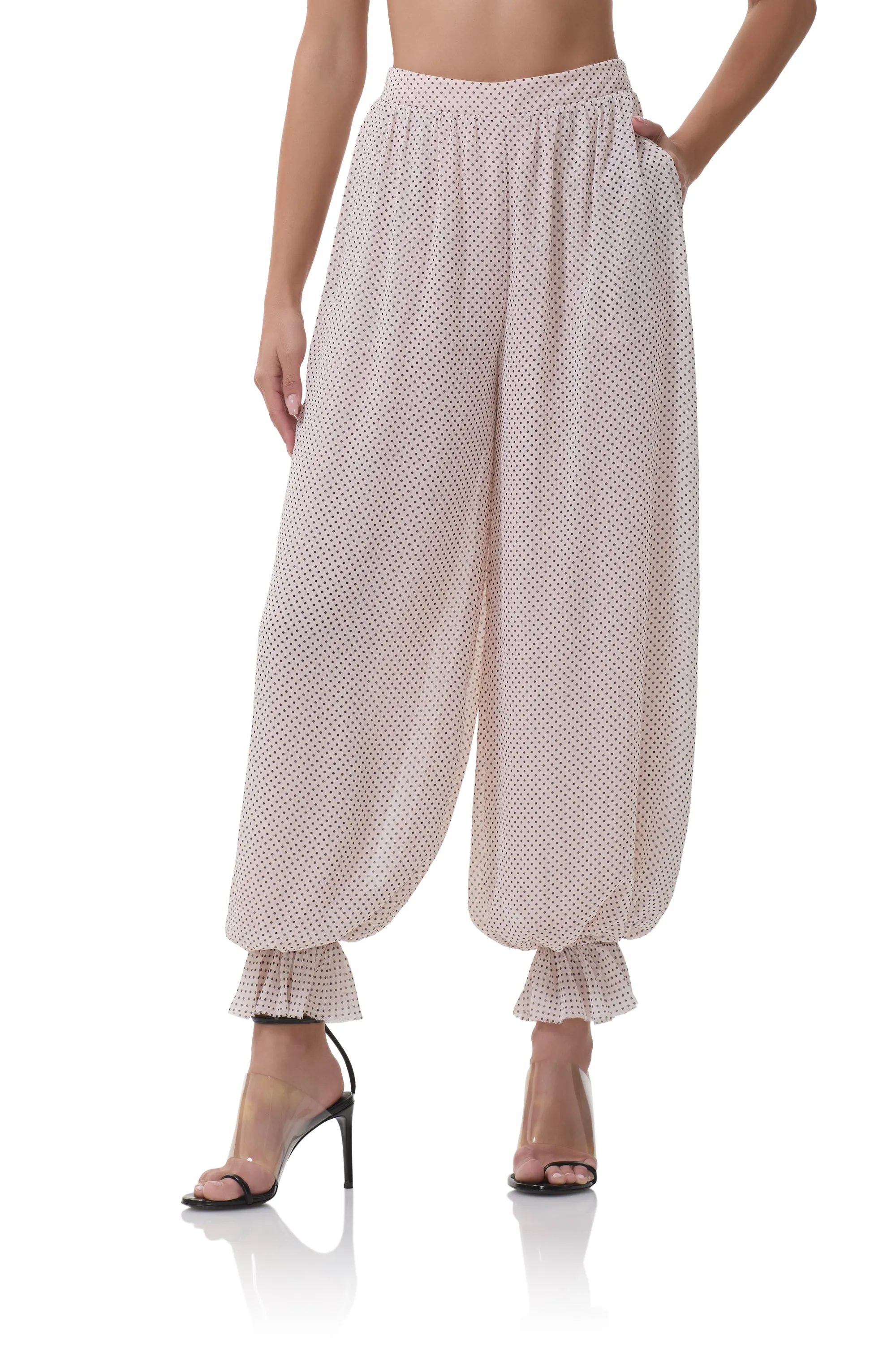 James Pant - Mauve Pin Dot sold by AFRM product image thumbnail 2