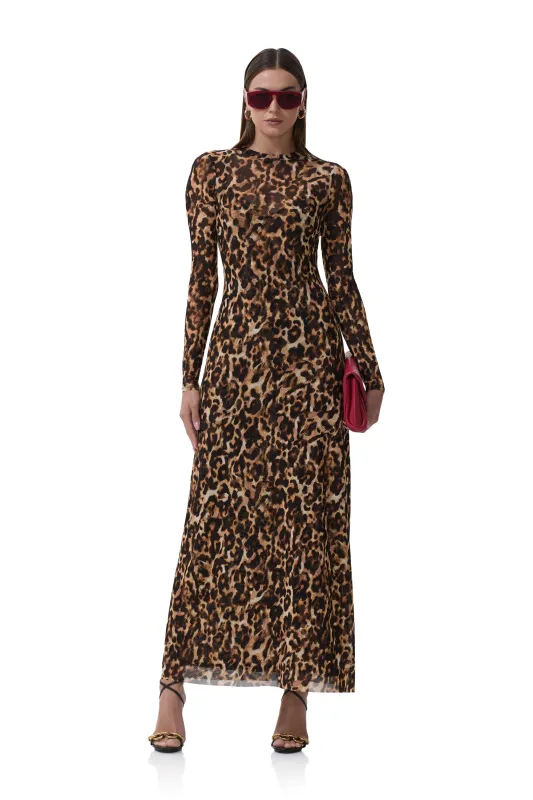 Paola Dress - Winter Animal made by AFRM