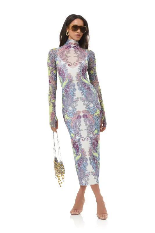 Shailene Dress - Citrus Paisley sold by AFRM