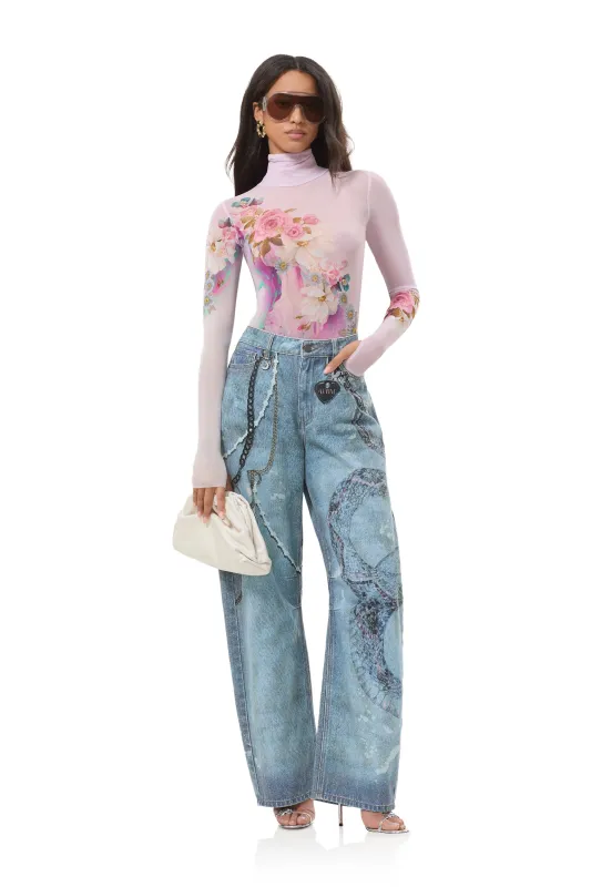 Zadie Top - Marble Floral sold by AFRM