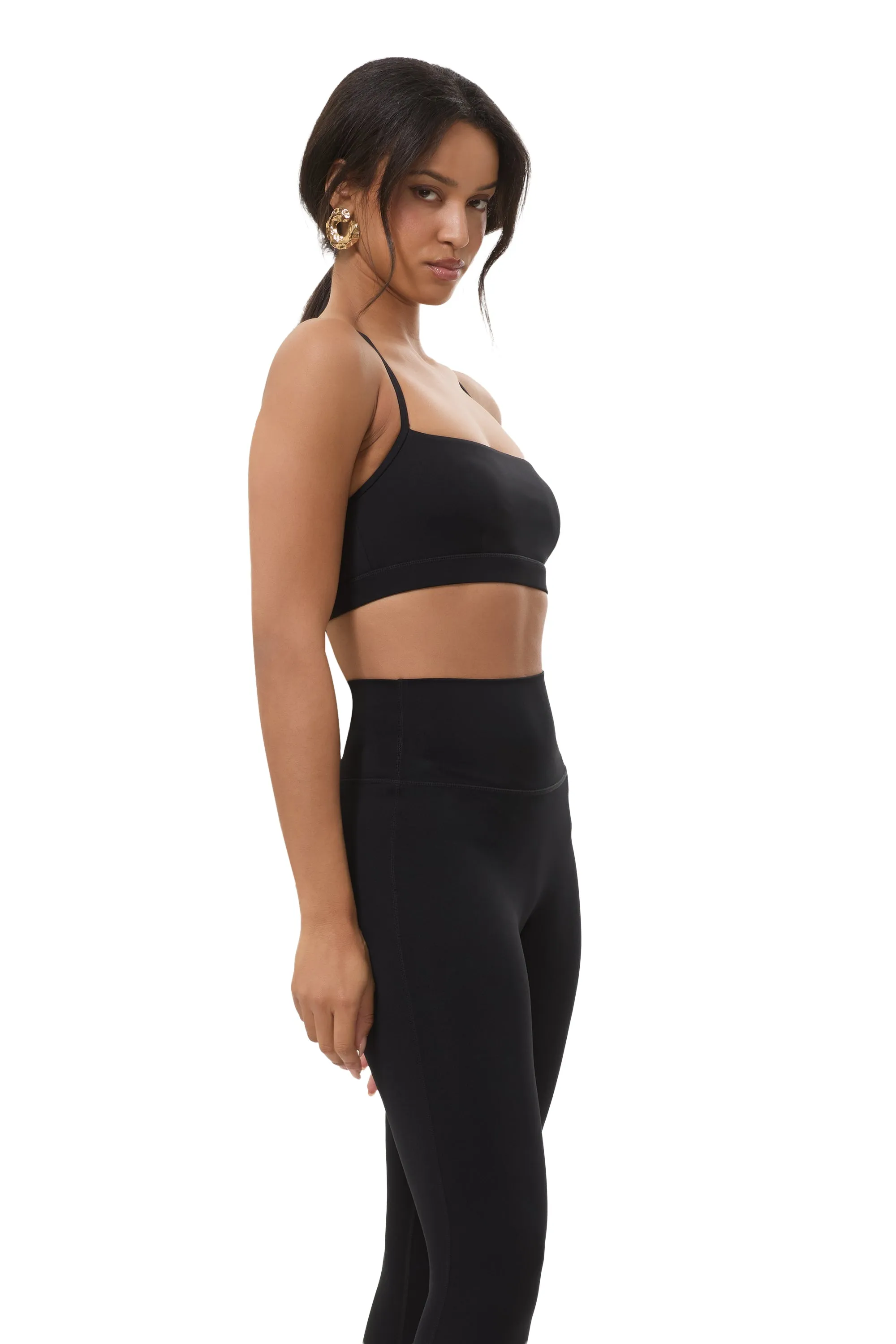 Olina Active Sports Bra - Noir sold by AFRM product image thumbnail 3