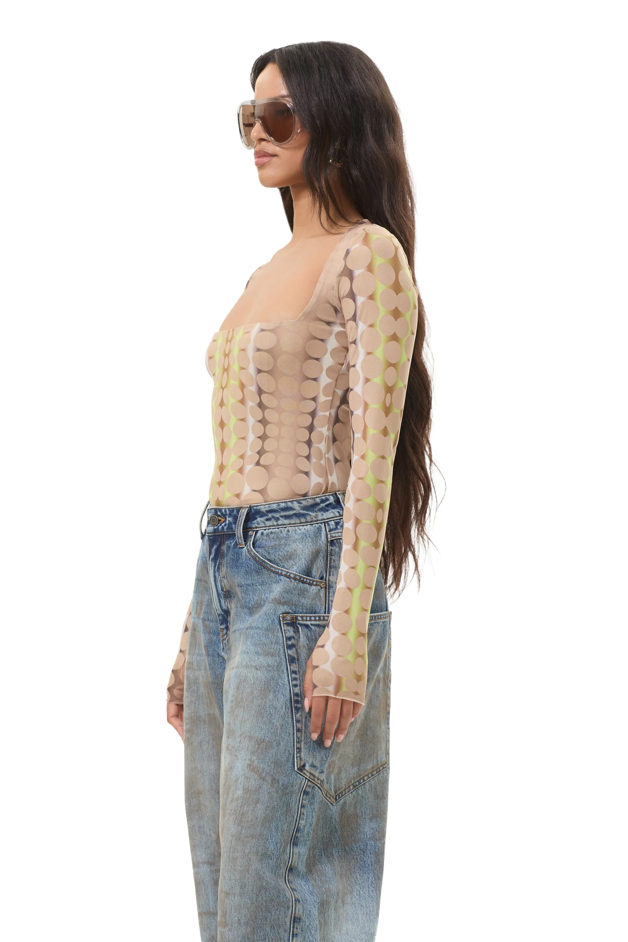 Ines Top - Tonal Dot sold by AFRM product image thumbnail 3