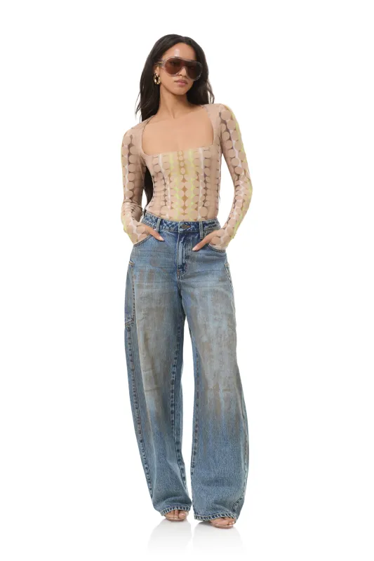 Ines Top - Tonal Dot made by AFRM