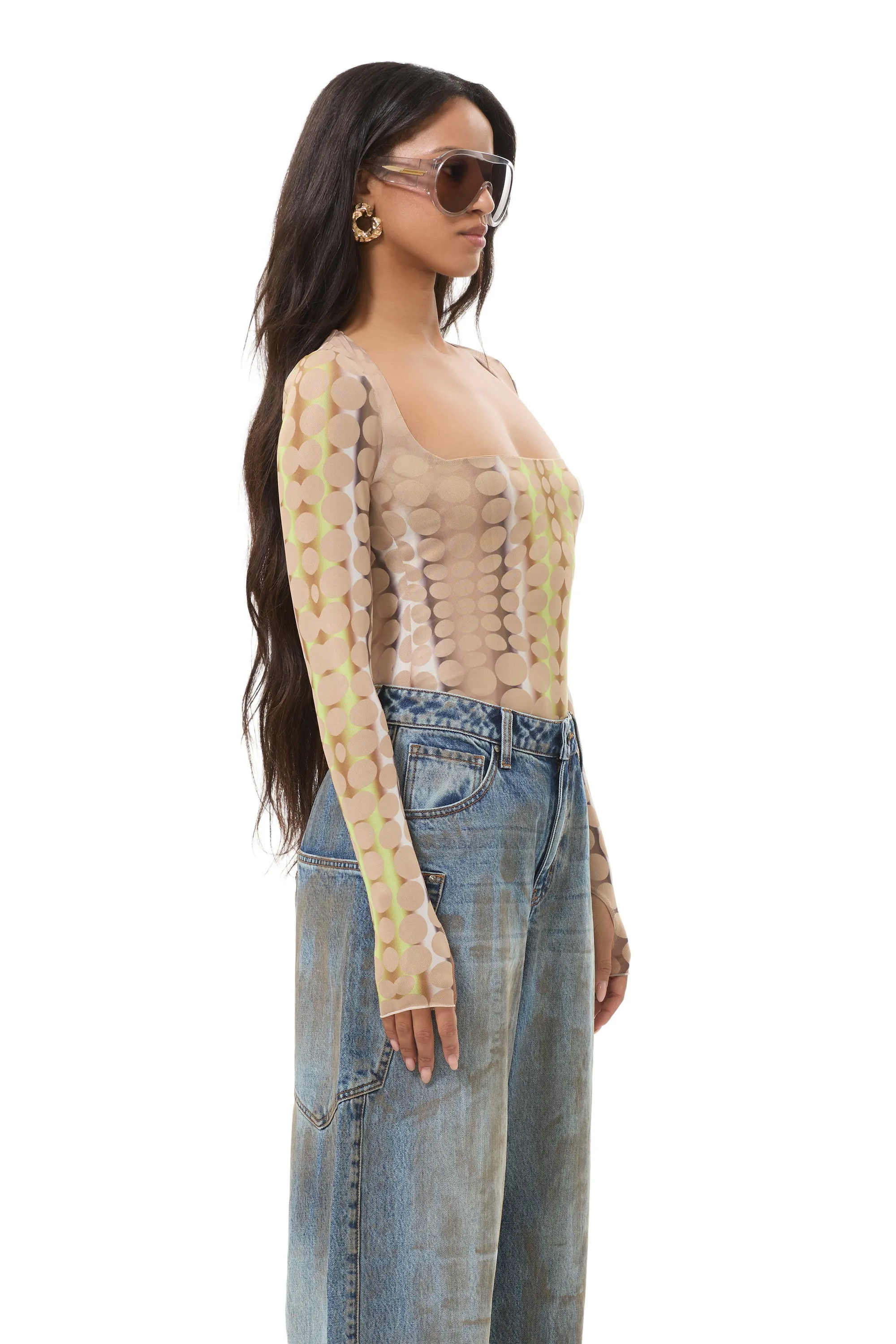 Ines Top - Tonal Dot sold by AFRM product image thumbnail 2