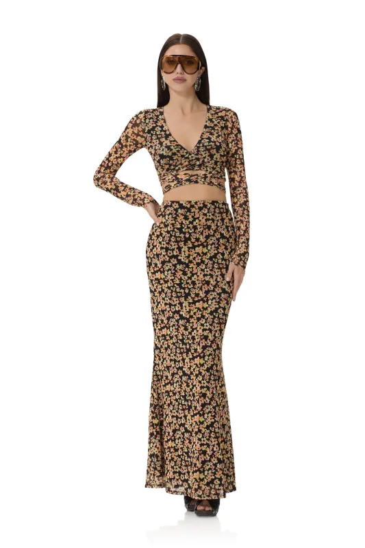 Tegan Skirt - Bright Bloom made by AFRM