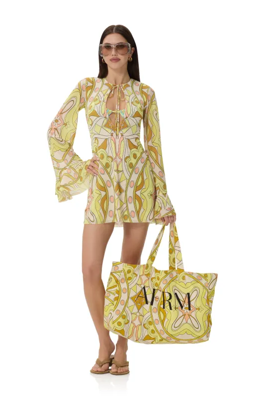 Kori Dress - Geo Scarf made by AFRM