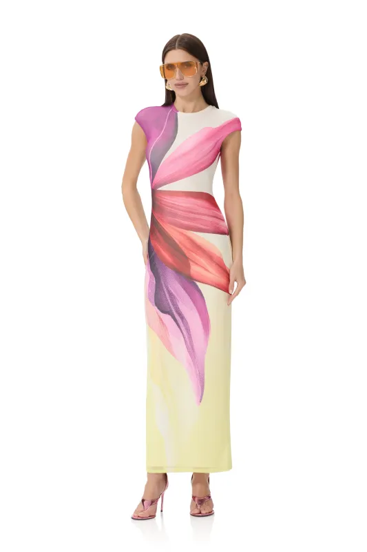 Cody Dress - Lemon Lotus made by AFRM