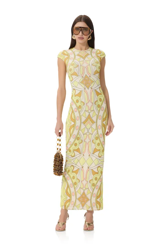 Cody Dress - Geo Scarf made by AFRM