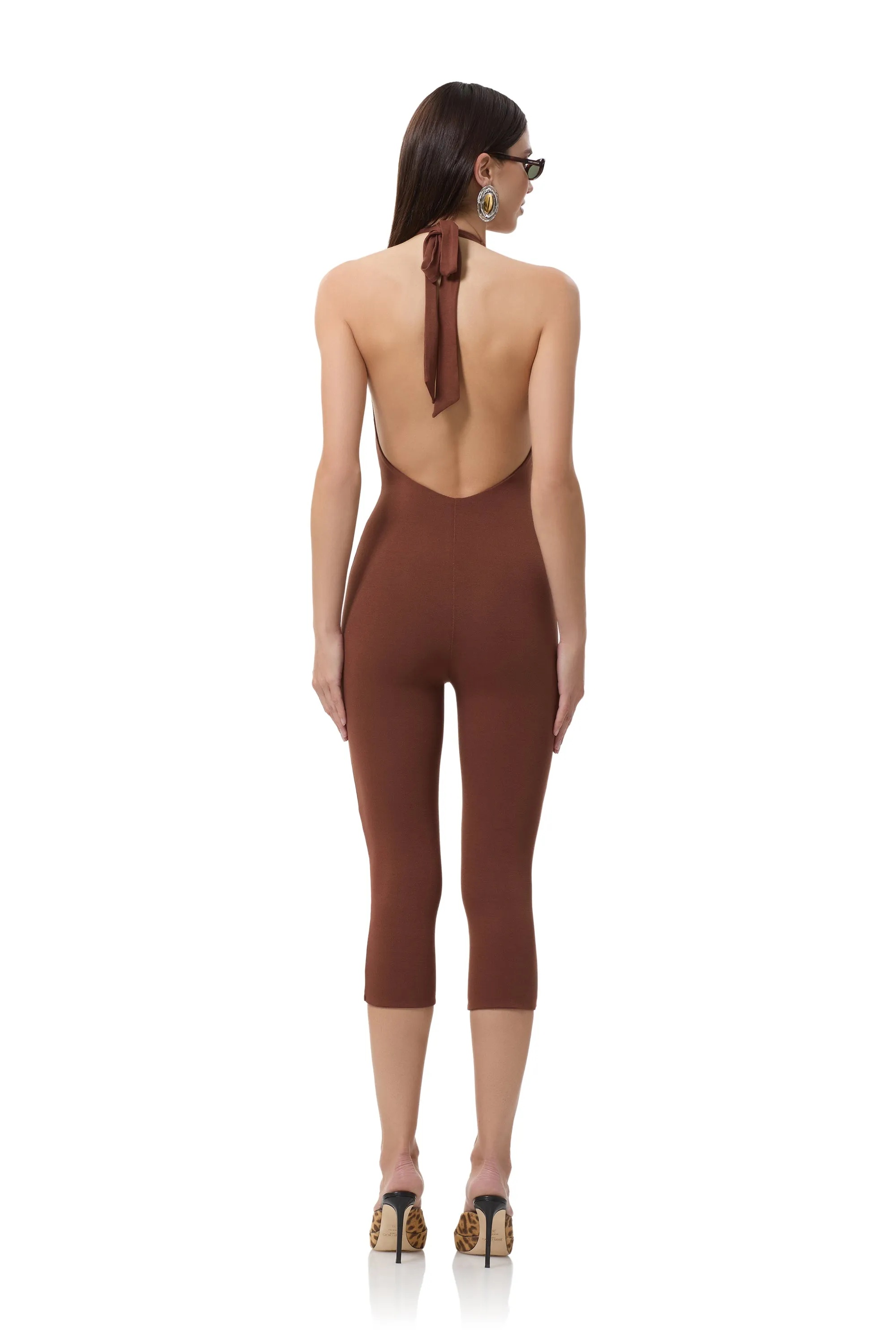 Patty Catsuit - Cappuccino sold by AFRM product image thumbnail 4
