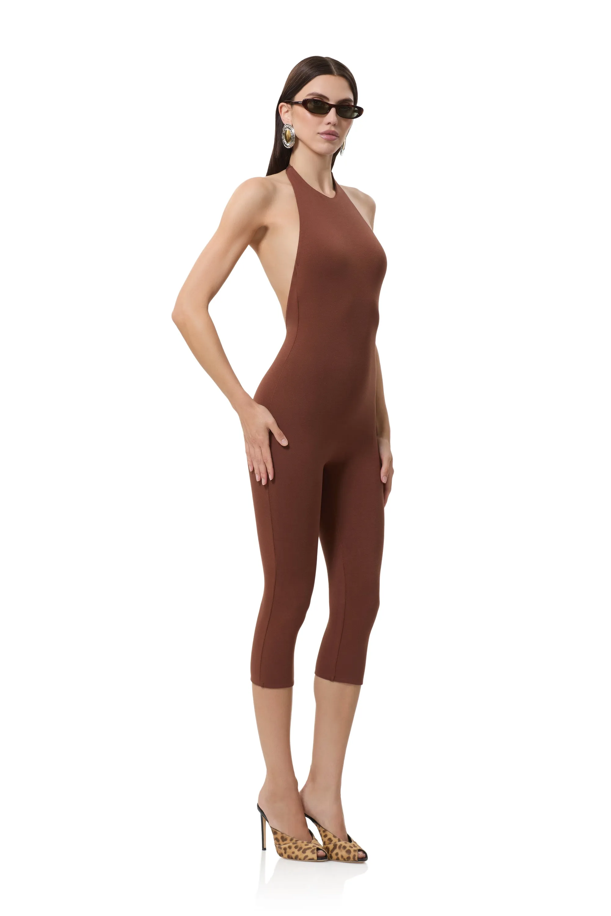 Patty Catsuit - Cappuccino sold by AFRM product image thumbnail 2