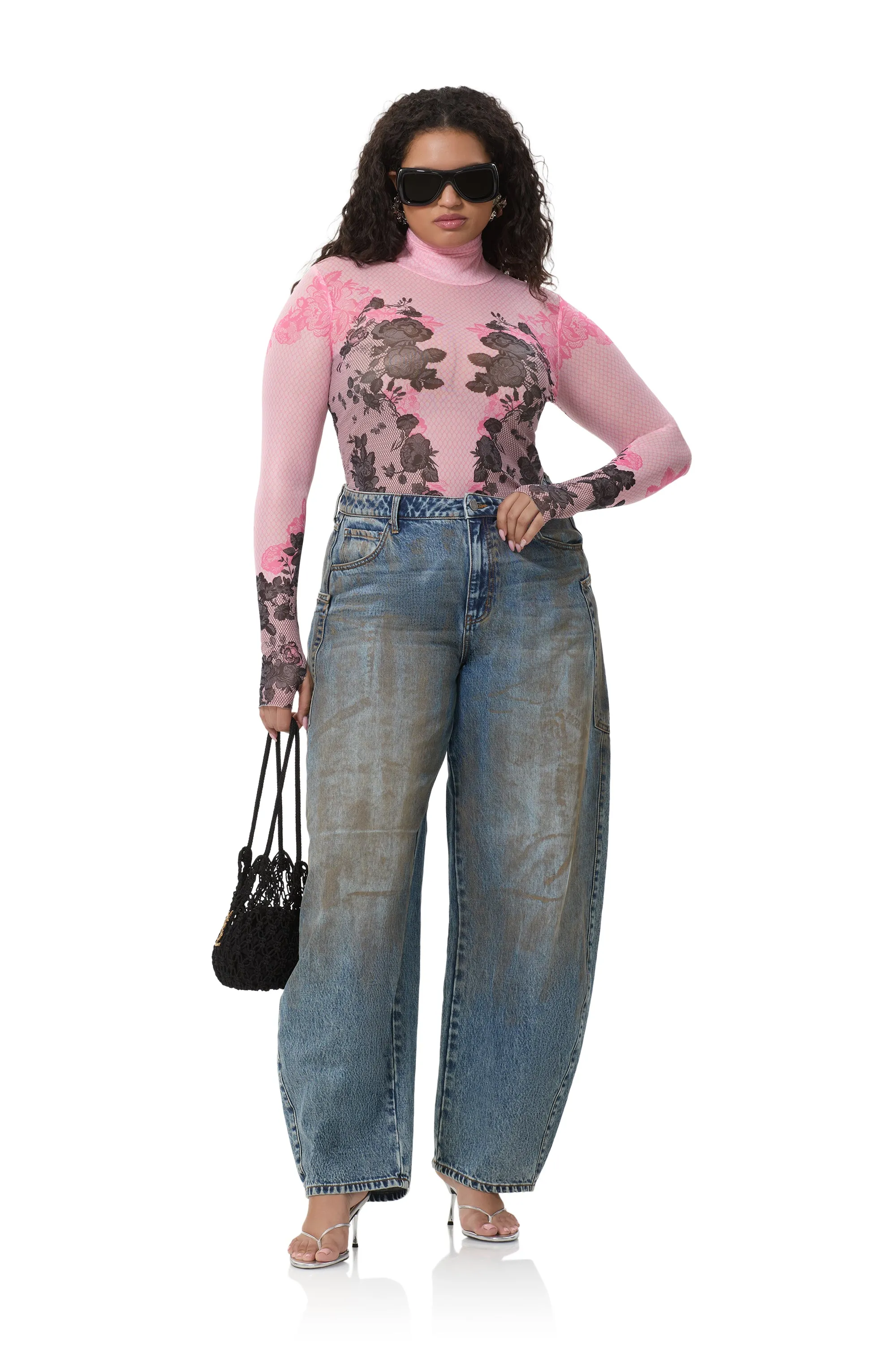 Zadie Top - Lace Net sold by AFRM product image thumbnail 2