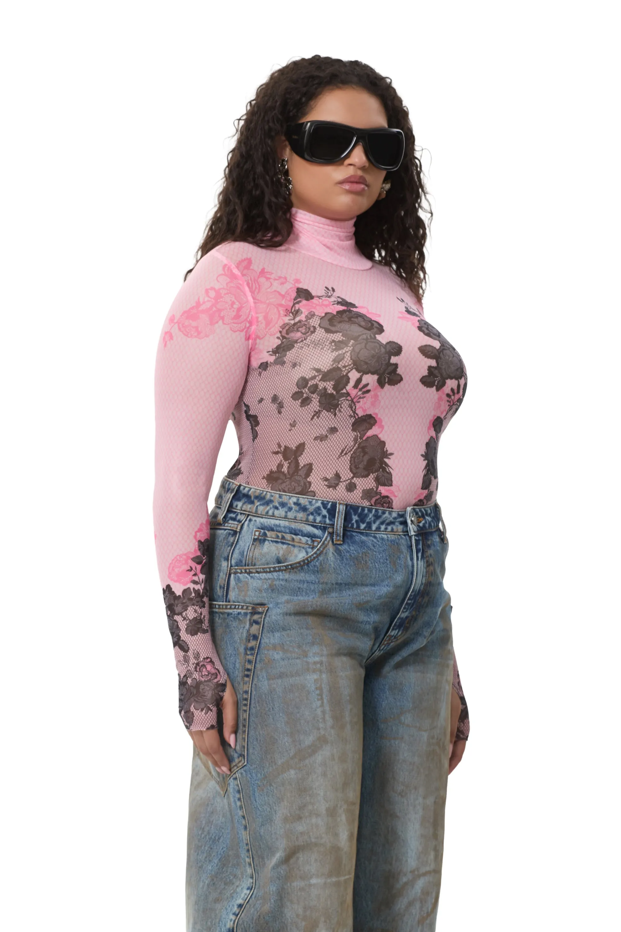 Zadie Top - Lace Net sold by AFRM product image thumbnail 4