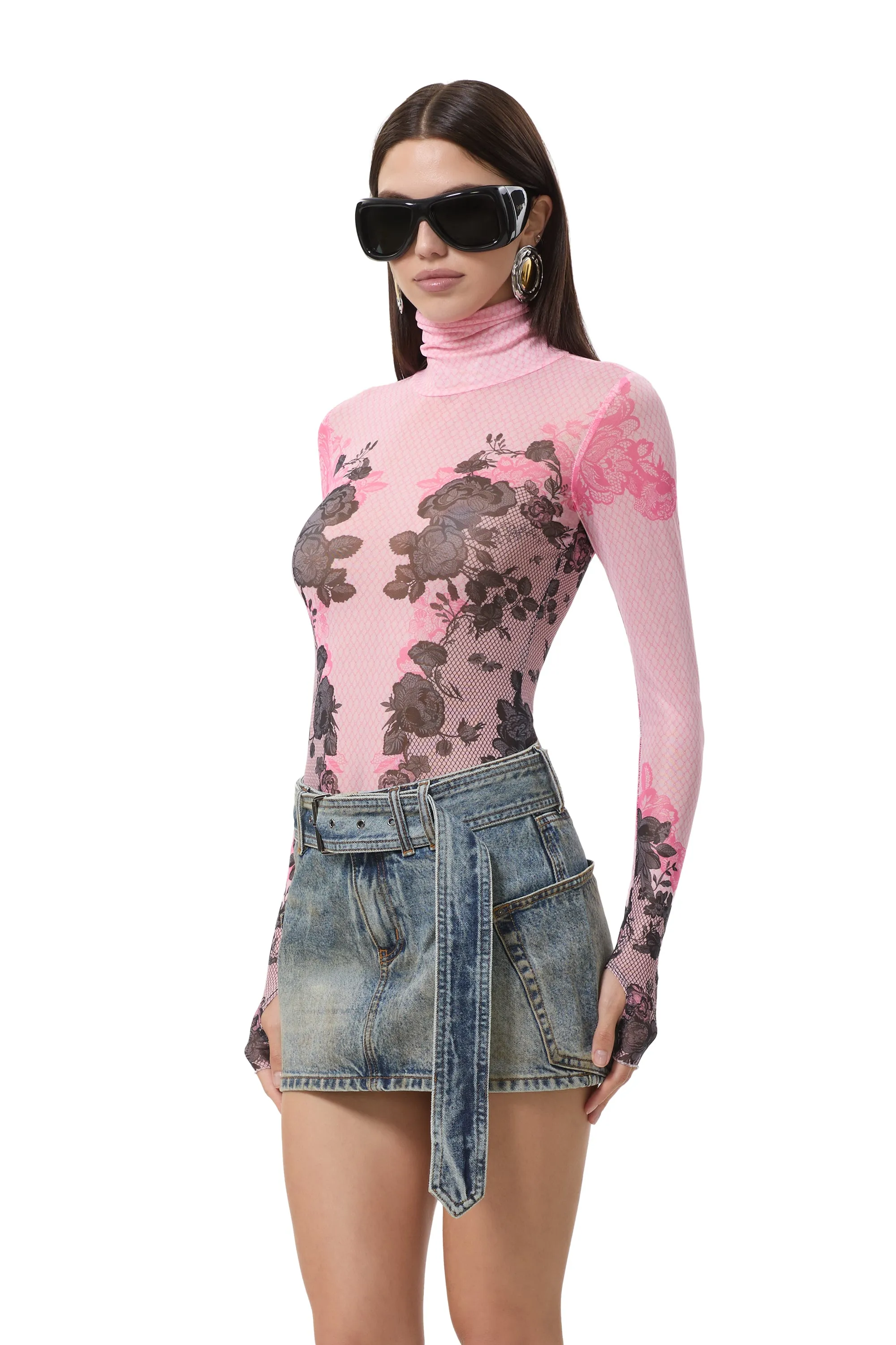 Zadie Top - Lace Net sold by AFRM product image thumbnail 5