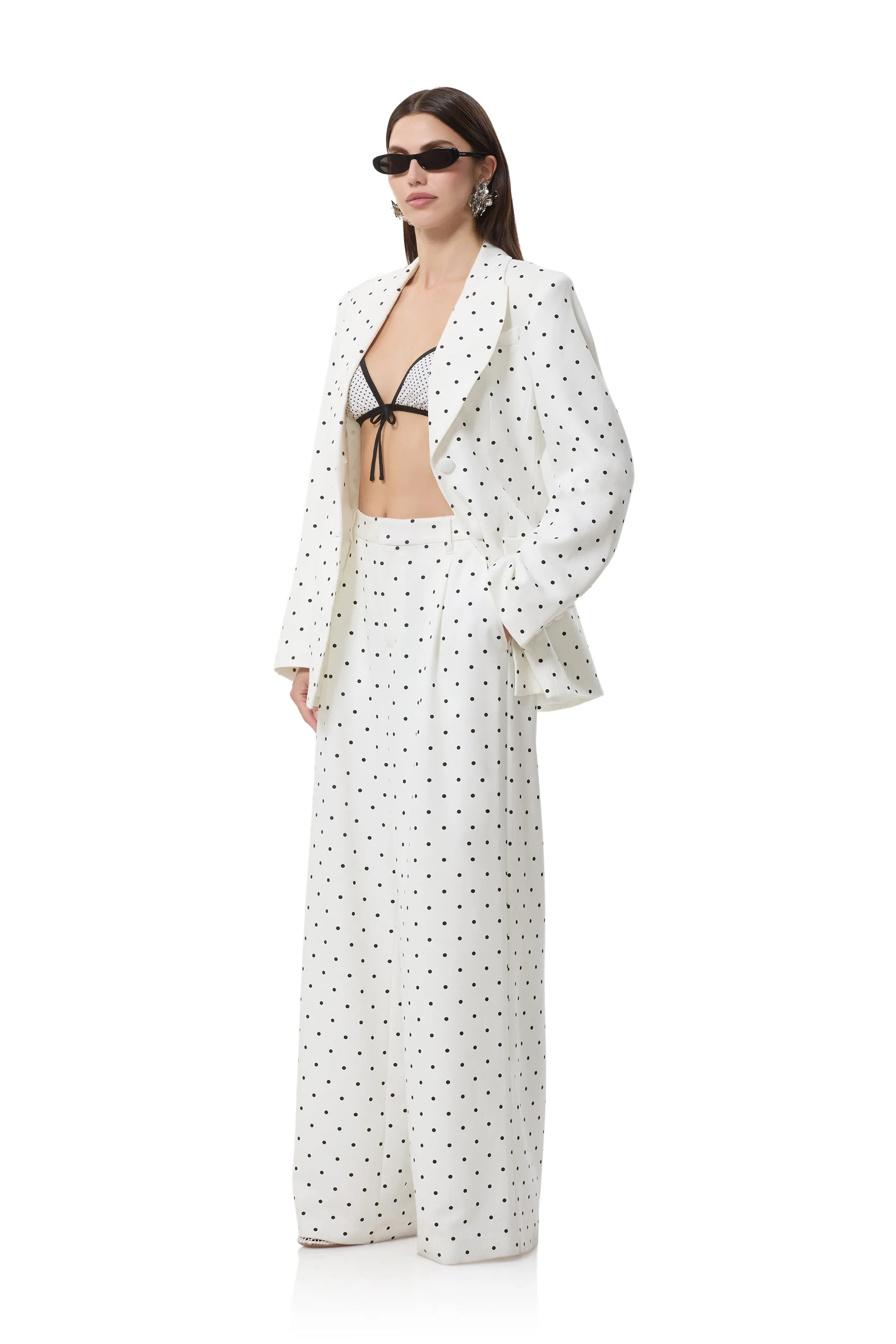 Edel Blazer - White Mini Dot sold by AFRM product image thumbnail 3