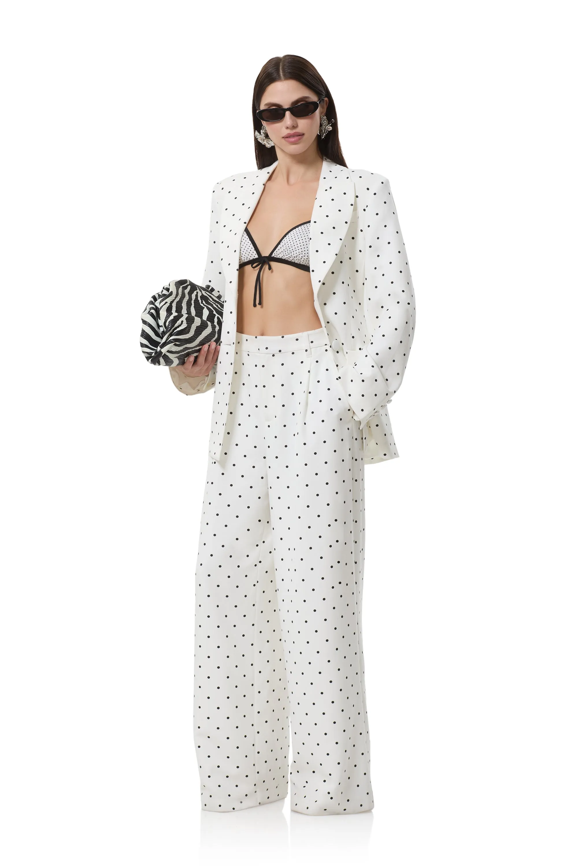 Edel Blazer - White Mini Dot sold by AFRM product image thumbnail 2
