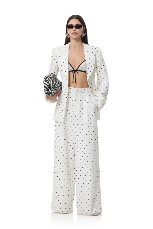 Edel Blazer - White Mini Dot made by AFRM