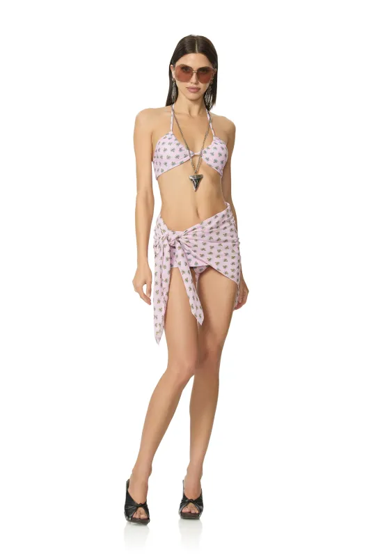 Cassis Bikini Top - Crocus Foulard made by AFRM