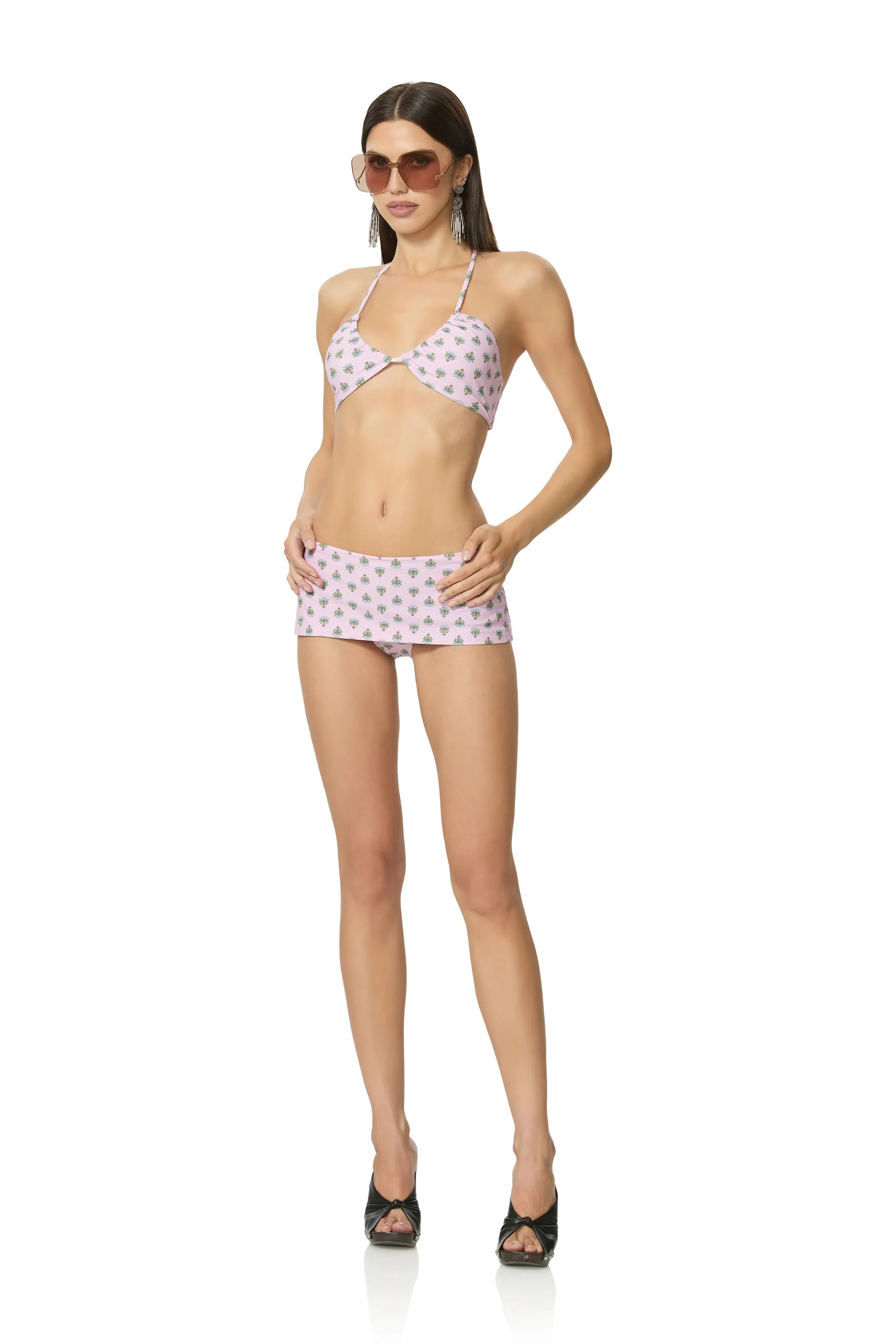 Cassis Bikini Top - Crocus Foulard sold by AFRM product image thumbnail 2