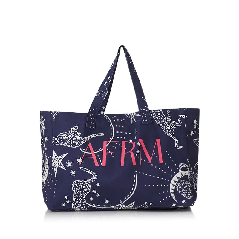 AFRM Tote Bag - Navy Shooting Stars made by AFRM