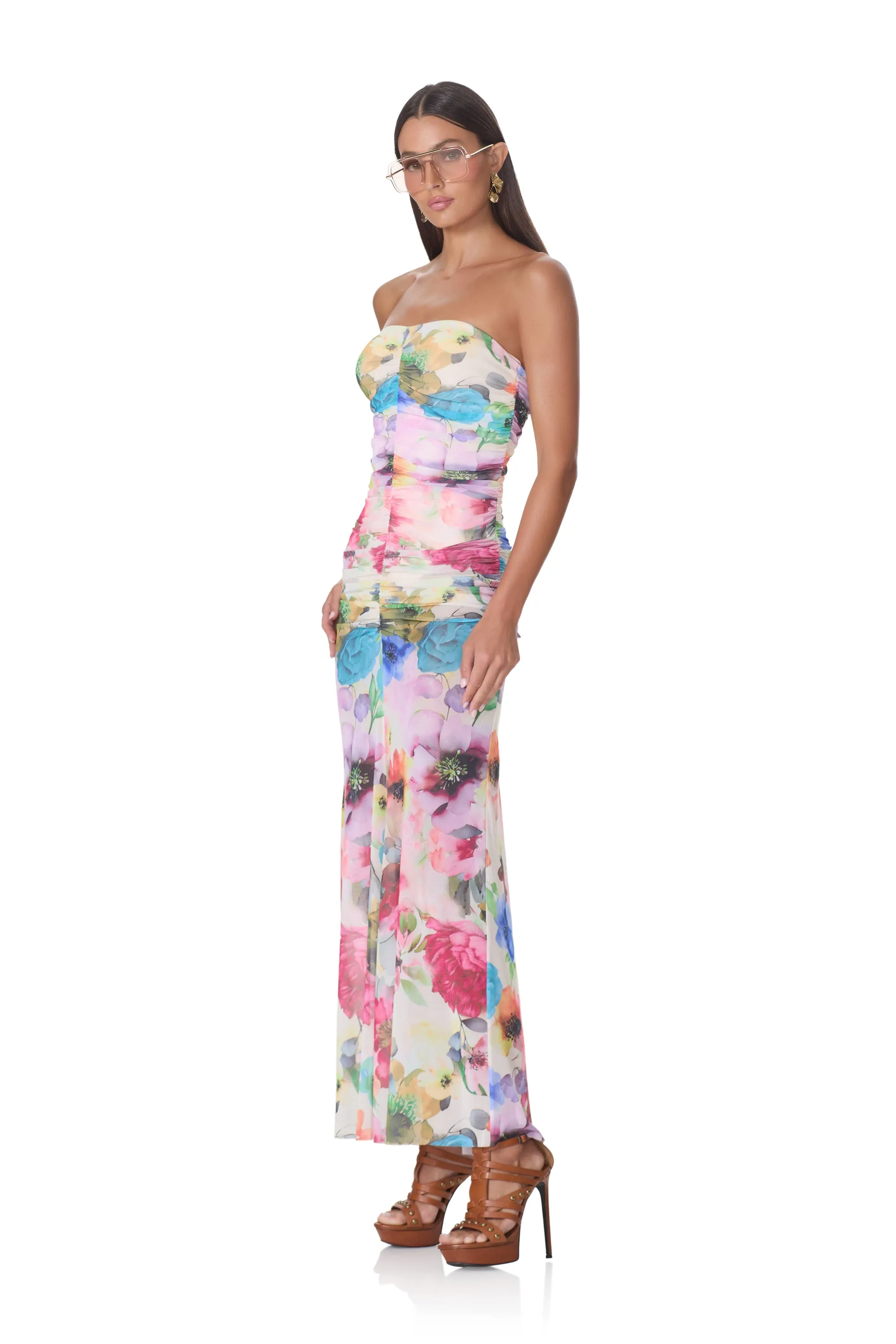 Sunndy Dress - Watercolor Blossom sold by AFRM product image thumbnail 2