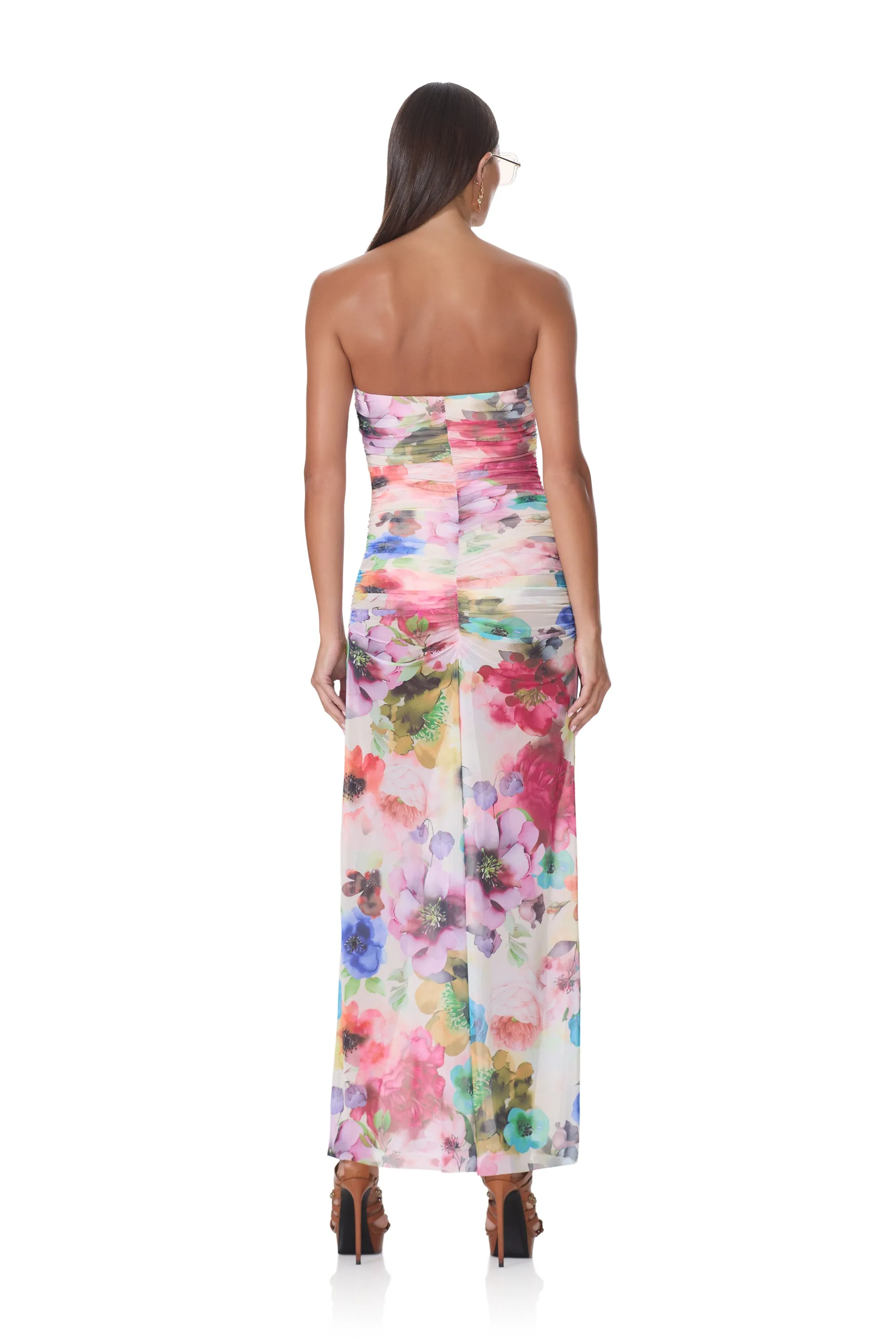 Sunndy Dress - Watercolor Blossom sold by AFRM product image thumbnail 4