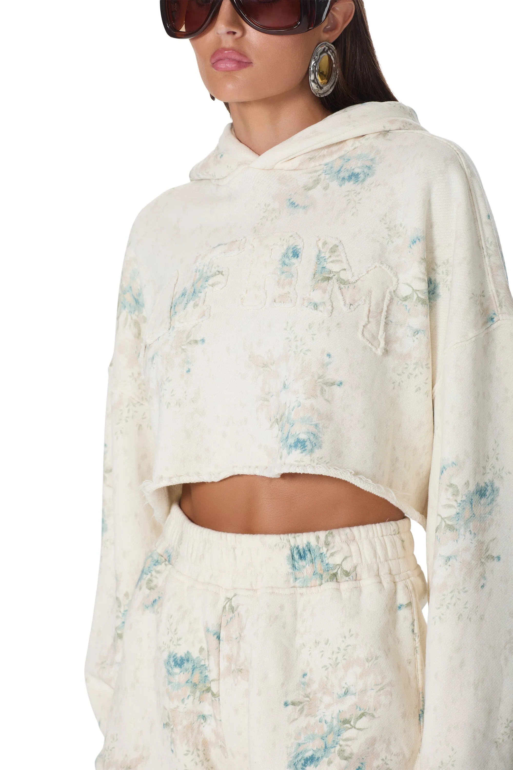 Darius Cropped Hoodie - Antique Peony sold by AFRM product image thumbnail 5